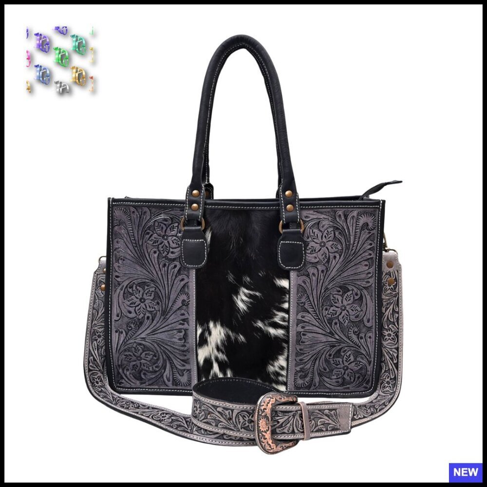 Cowhide Leather Shoulder Bag Adjustable Strap Minimal Chic Crossbody Purse